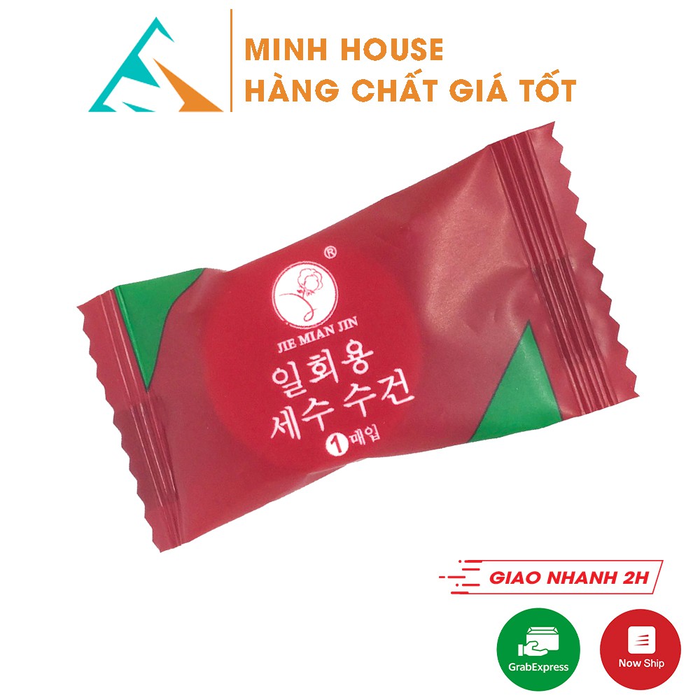 Khăn ướt giấy lau rửa tay nén dạng viên kẹo Minh House