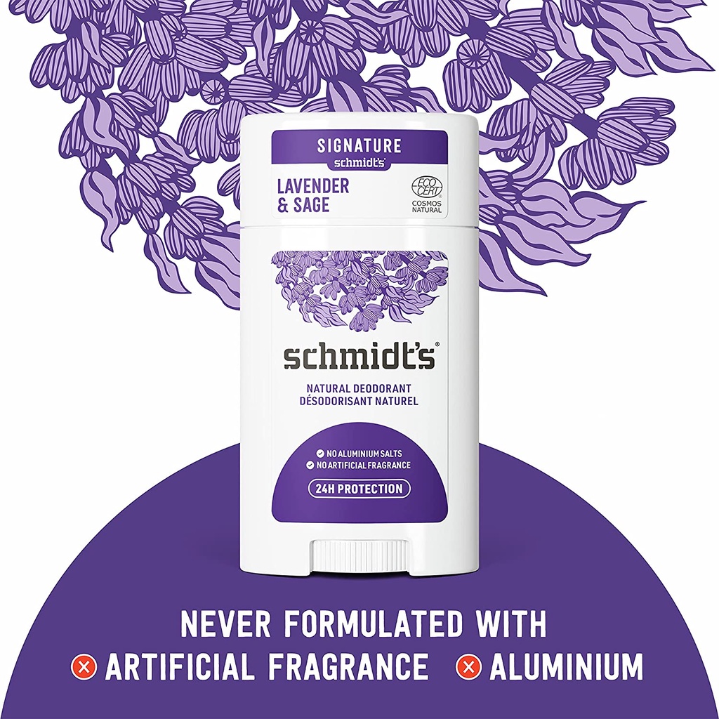 Schmidt's Deodorant Lavender & Sage Lăn khử mùi hương Lavender & Xô thơm