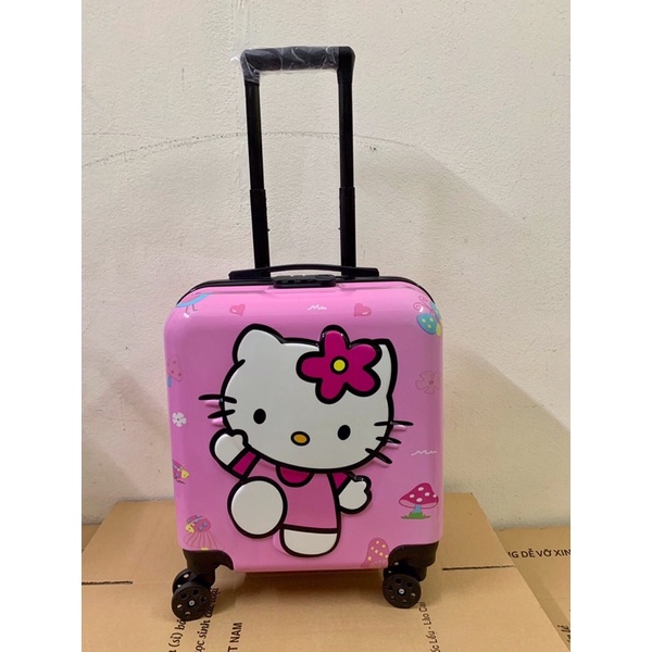 VALI HOẠT HÌNH VUÔNG MỚI NHẤT 2022, VALI NHỆN VUÔNG, ELSA, KITTY, SIÊU NHÂN