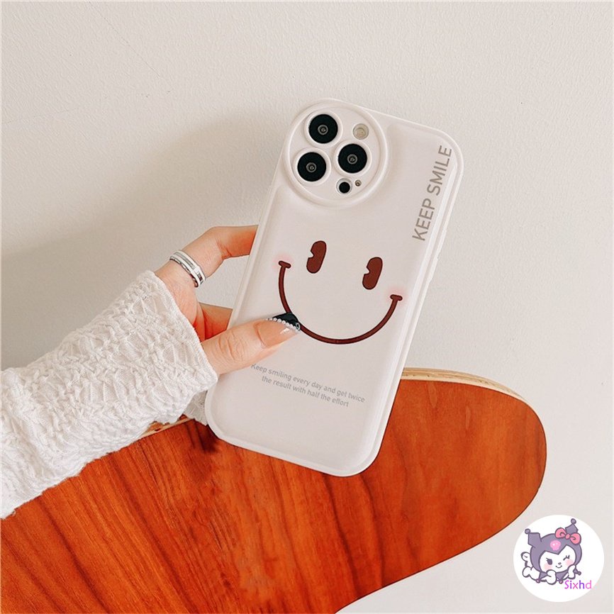 Compatible With Samsung A04s A03s A12 A13 A14 A22 A23 A33 A53 A04 A04e A32 A34 A50 A50s A30s A21s A31 A11 M11 A03s A02s A51 A52 A54 A71 A72 A73 M23 S22Ultra S20FE sixhd Ốp Điện Thoại TPU Mềm Đệm Khí Chống Sốc In Hình Mặt Cười Cho