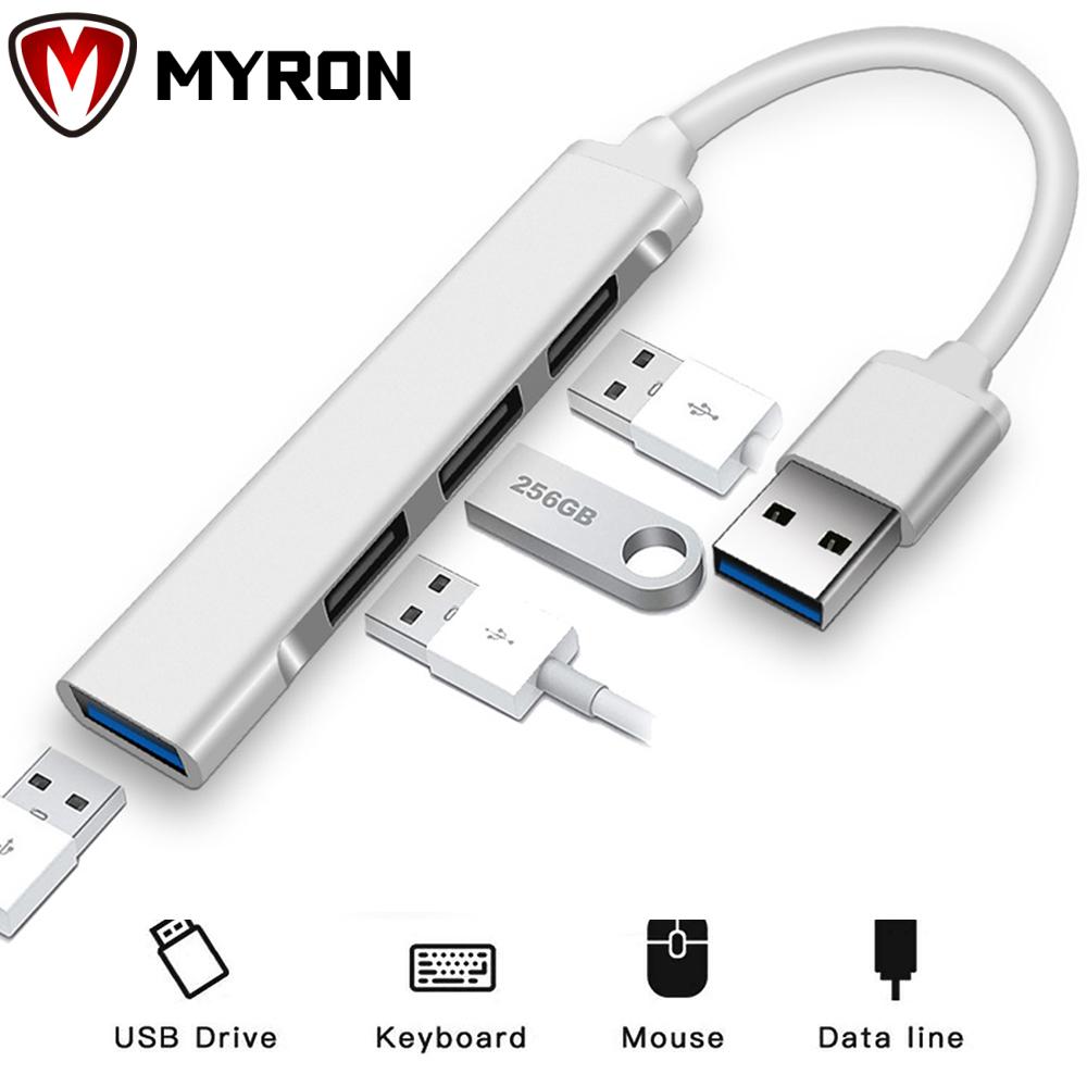 Bộ Chia 4 Cổng Usb 3.0 Bằng Hợp Kim Nhôm Otg Cho Macbook Pro 13 15