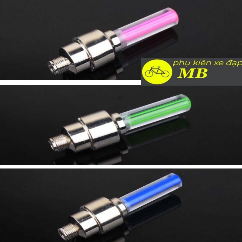 Đèn nháy cảnh báo gắn van xe đạp thể thao nhiều màu sắc