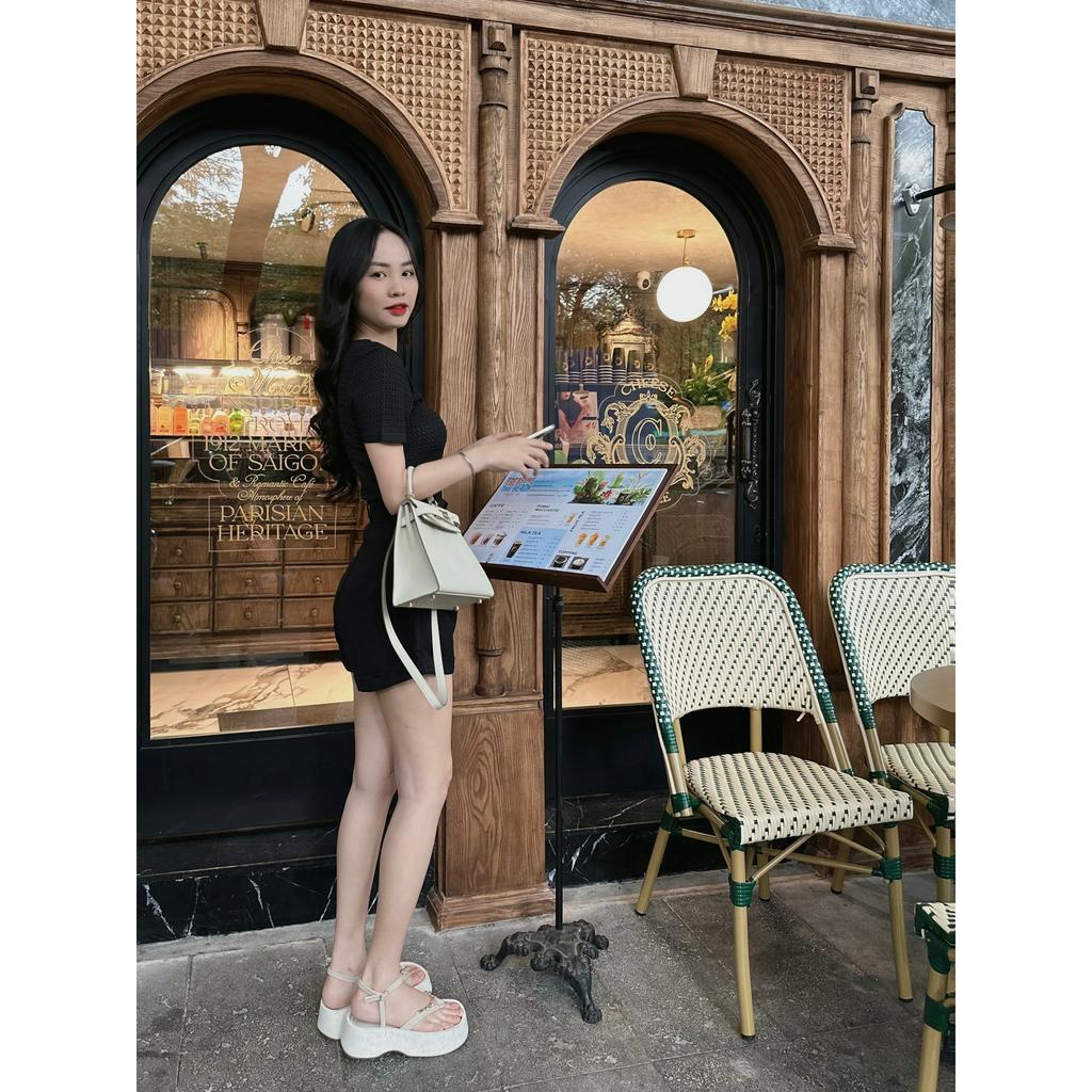 SET ÁO BODY XỐP ĐEN + QUẦN SHORT ĐEN (TH)