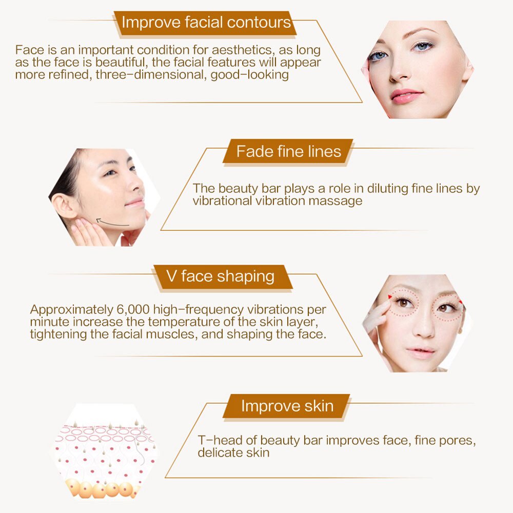 Máy Mát Xa Tần Số Rung Cao Giúp Nâng Cơ Mặt Loại Bỏ Nếp Nhăn Và Chống Lão Hóa