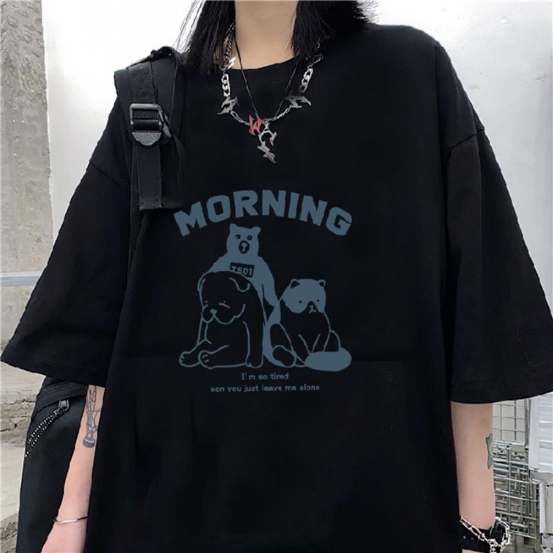 Áo thun tay lỡ unisex MORNING🥰🥰🥰