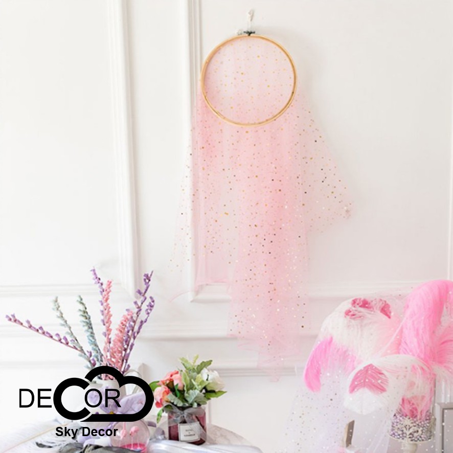 PHÔNG NỀN VẢI REN ĐÍNH NGÔI SAO, MẶT TRĂNG - Sky Decor