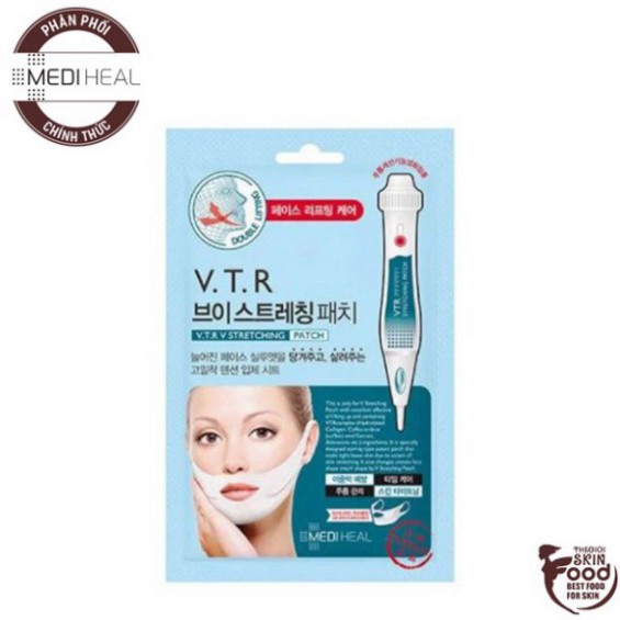 Mặt Nạ Nâng Cơ, Giảm Mỡ Thừa Tạo Hình V-Line Mediheal V.T.R Stretching Patch 20ml K4