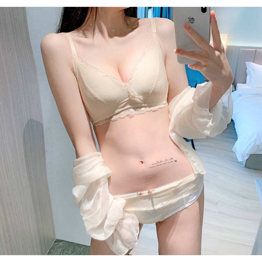 Bộ Đồ Lót Ren Không Gọng Quyến Rũ Cho Nữ | BigBuy360 - bigbuy360.vn