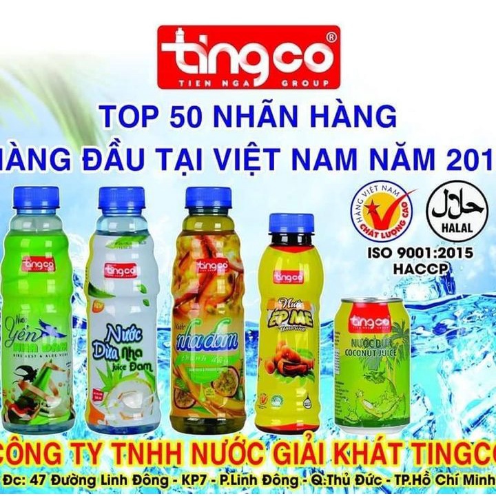 COMBO 6 CHAI YẾN NHA ĐAM ĐƯỜNG PHÈN TINGO - MỖI CHAI 500ML - DATE MỚI 12 THÁNG.