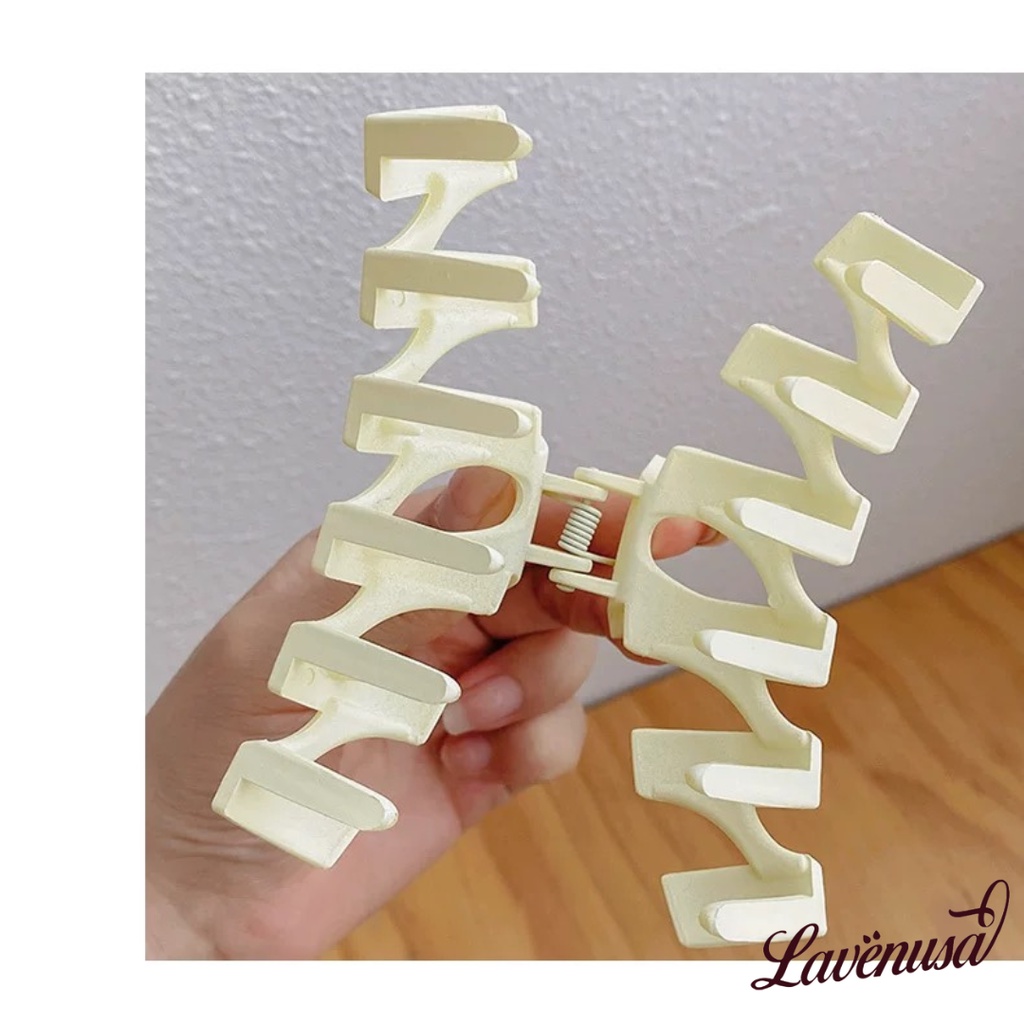 Kẹp tóc càng cua phong cách Hàn Quốc size lớn nhiều màu đẹp LAVENUSA CT15