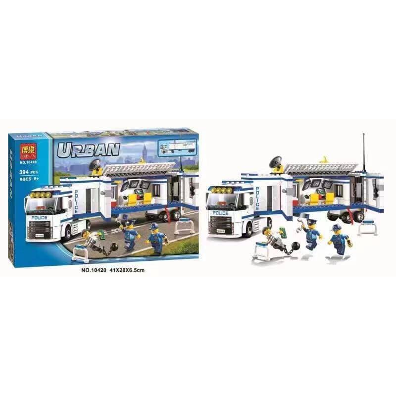 Lego Xe Container Cảnh Sát Di Động