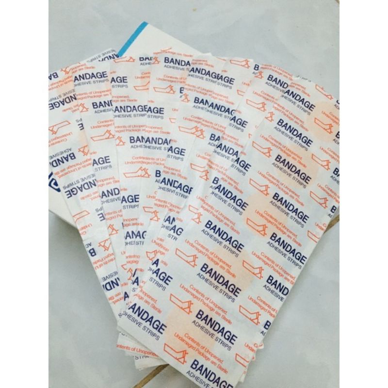 COMBO 100 miếng dán cấy chỉ tròn BANDAGE. Băng keo cá nhân tròn
