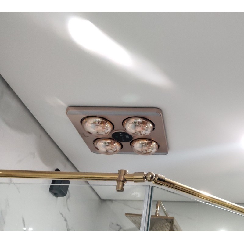 Đèn sưởi nhà tắm bốn bóng có điều khiển Heizen HE-9, điều khiển
