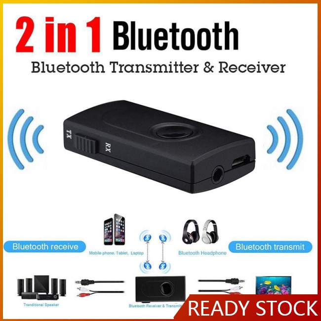 Bluetooth V4 Transmitter Receiver Wireless A2DP 3.5mm Stereo Audio Music Adapter