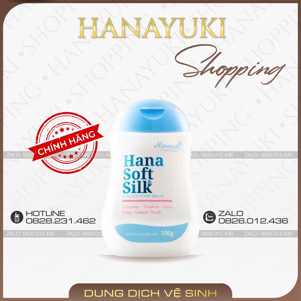 Dung Dịch Vệ Sinh Hanayuki Soft Silk 150g Chính Hãng