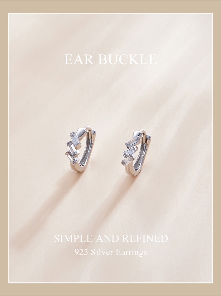 Đôi Khuyên Tai Bamoer Sce1037 Bạc 925 Hình Ngôi Sao 8 Kiểu Có Khóa Thời Trang Cho Phụ Nữ