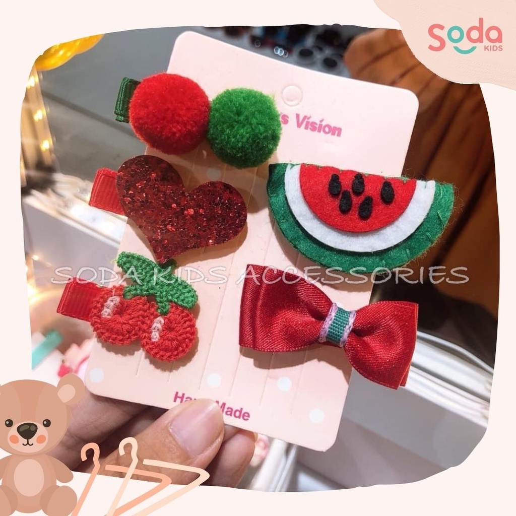 Tệp kẹp tóc cho bé gái (2 mẫu) (Ảnh thật)