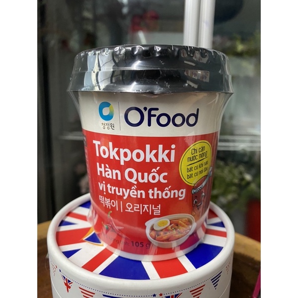 Bánh gạo tokbokki O'food vị phô mai/ truyền thống ly 105g | BigBuy360 - bigbuy360.vn