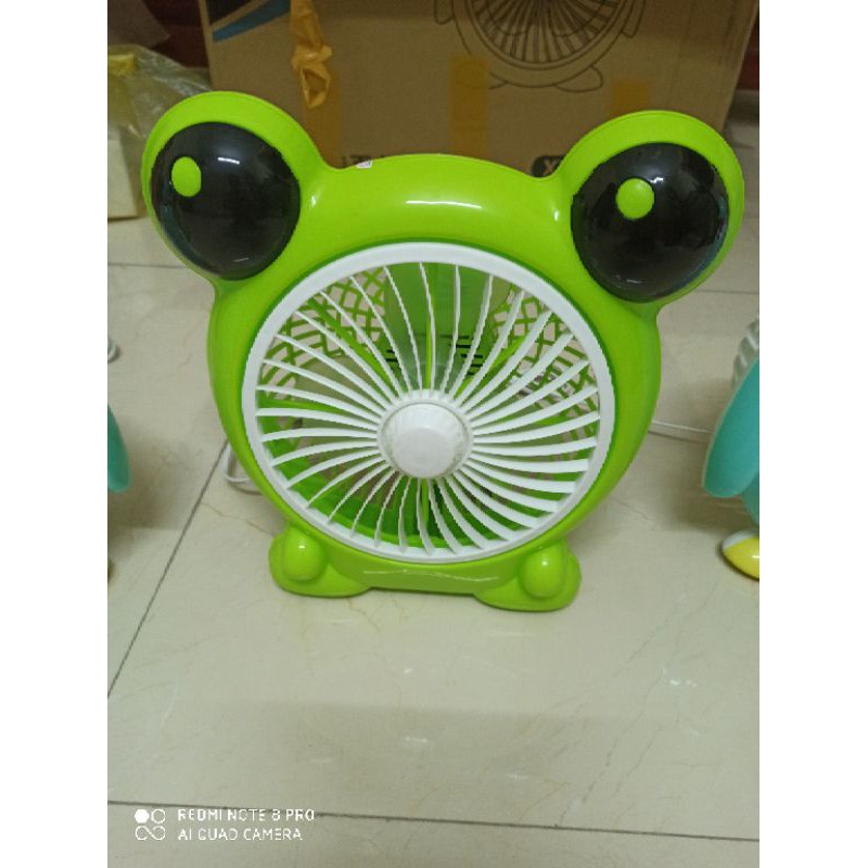 💯Quạt để bàn văn phòng  giường cho trẻ em cắm điện mini hình thú siêu xinh
