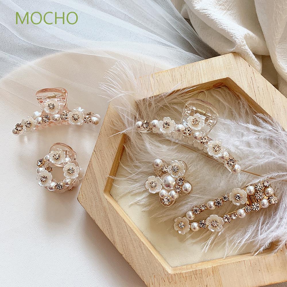 Kẹp tóc đính hạt ngọc trai nhân tạo kiểu dáng thời trang cho nữ