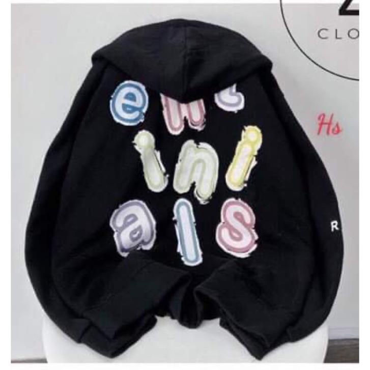 Áo khoác nỉ bảng chữ cái logo HS