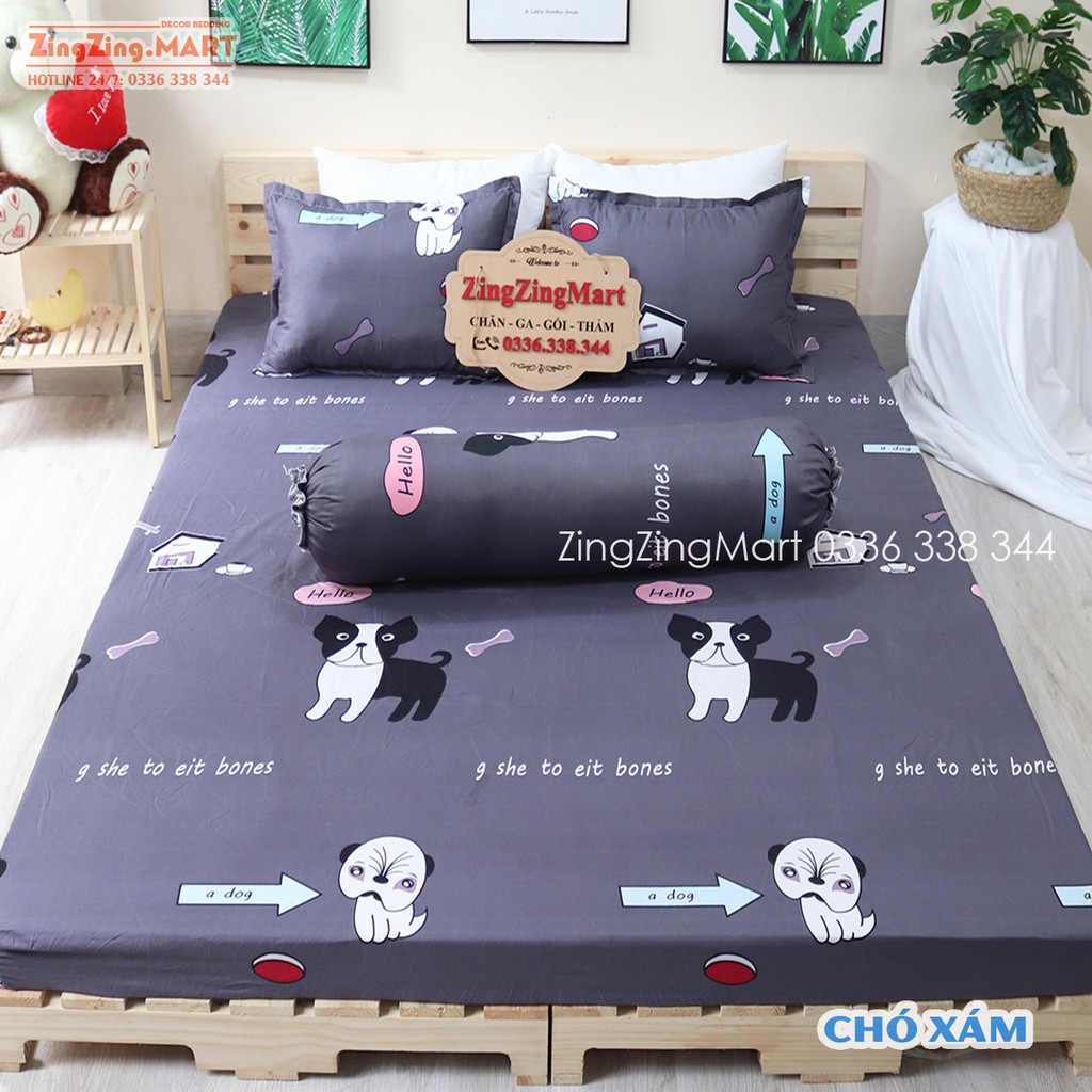 Ga Gối Poly Bộ Ga trải giường | Bộ Drap giường Cung Hoàng Đạo ( 1 ga + 2 vỏ áo gối ) - ZingZingMart