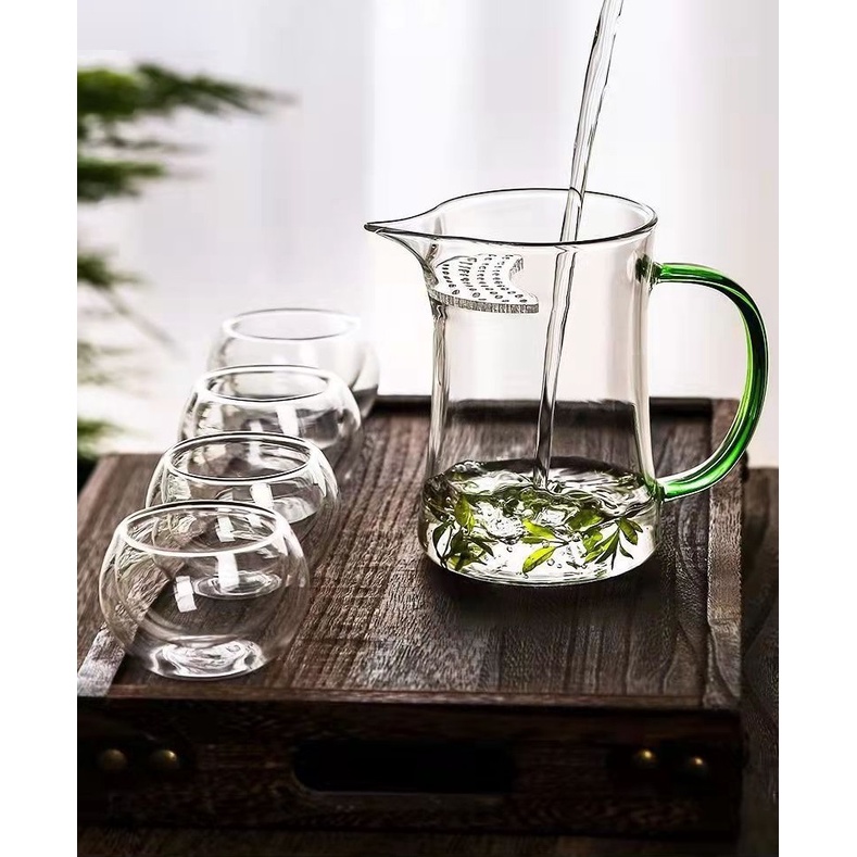 Tống chuyên trà bằng thủy tinh chịu nhiệt Borosilicate cao cấp kèm lọc