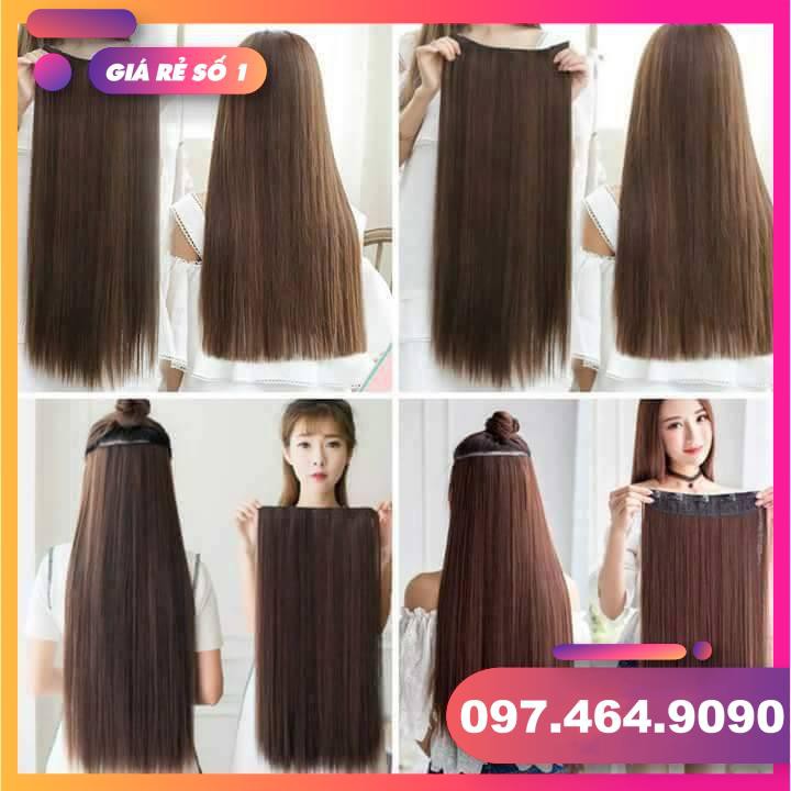 Tóc kẹp xoăn dài