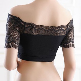Áo croptop trễ vai (có đệm mút)