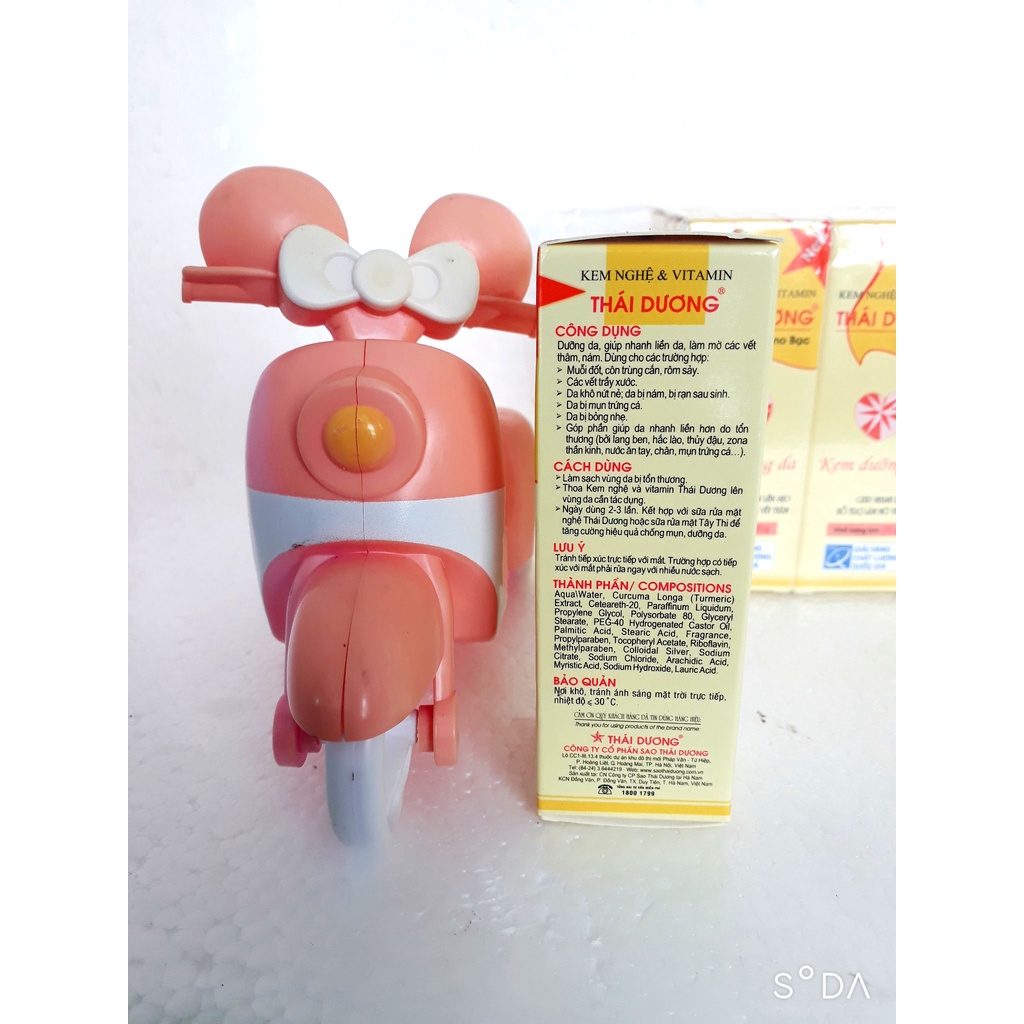 Kem nghệ Thái Dương, giúp dưỡng da, nhanh liền da, làm mờ các vết thâm nám