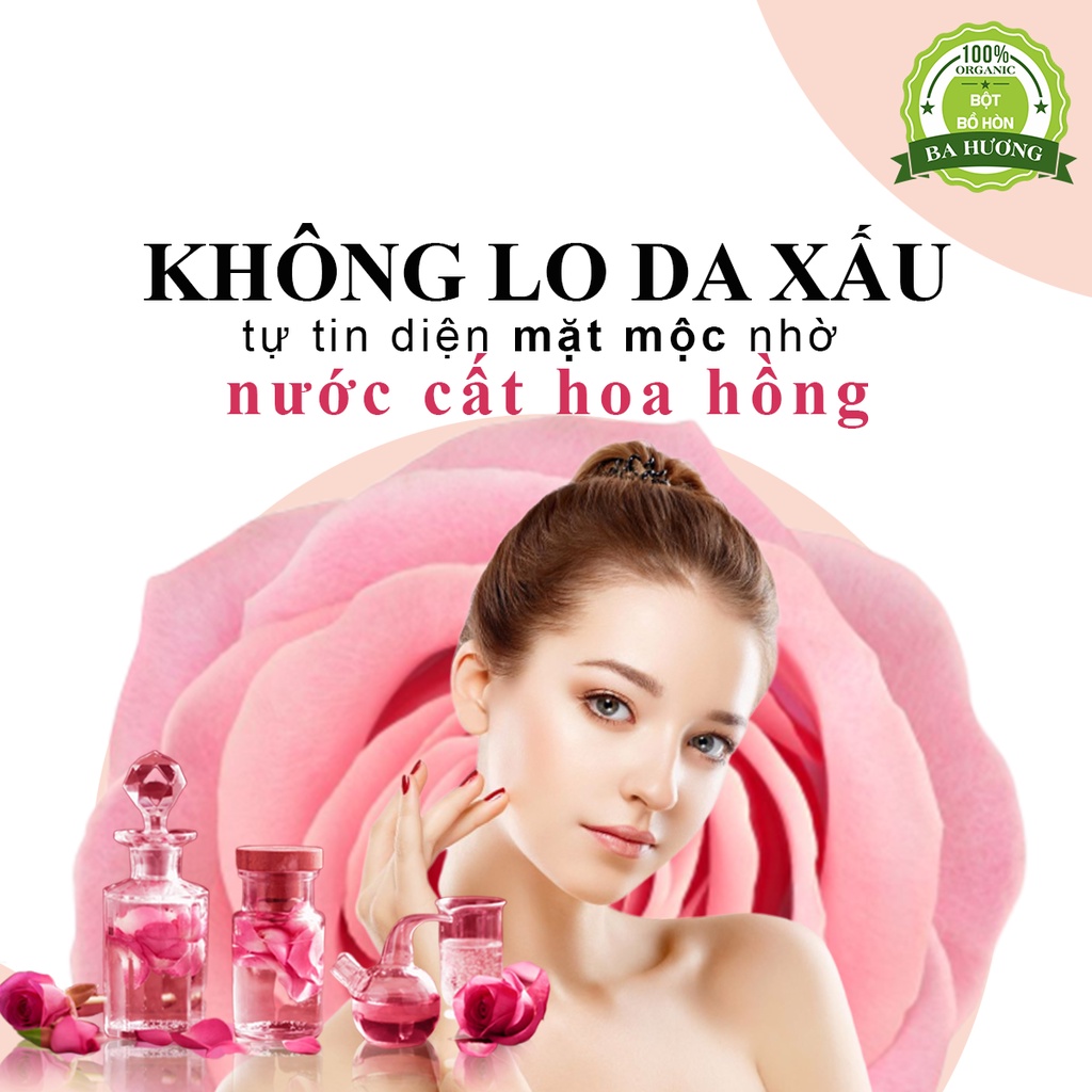 Nước cất hoa hồng ⚡NGUYÊN CHẤT⚡ cấp ẩm cho da, cân bằng và dưỡng da hiệu quả | WebRaoVat - webraovat.net.vn