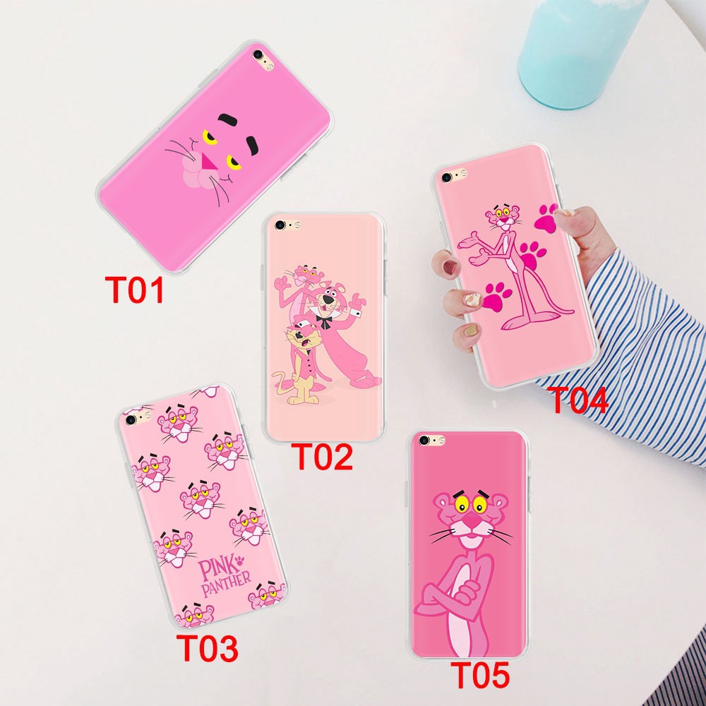 Ốp điện thoại mềm viền trong suốt hình báo hồng 218GT cho iPhone 8 7 6s 6 plus 5 5S SE 5C 4 4s