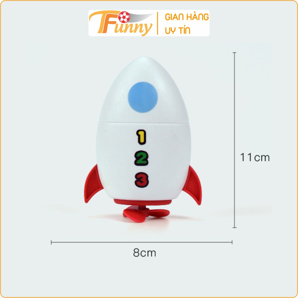 Đồ Chơi Tắm Cao Cấp Cho Bé, Tên Lửa Chạy Cót, T Funny, Nhựa ABS Bên Bỉ, Chống Nước Chống Han Rỉ, An Toàn Cho Bé