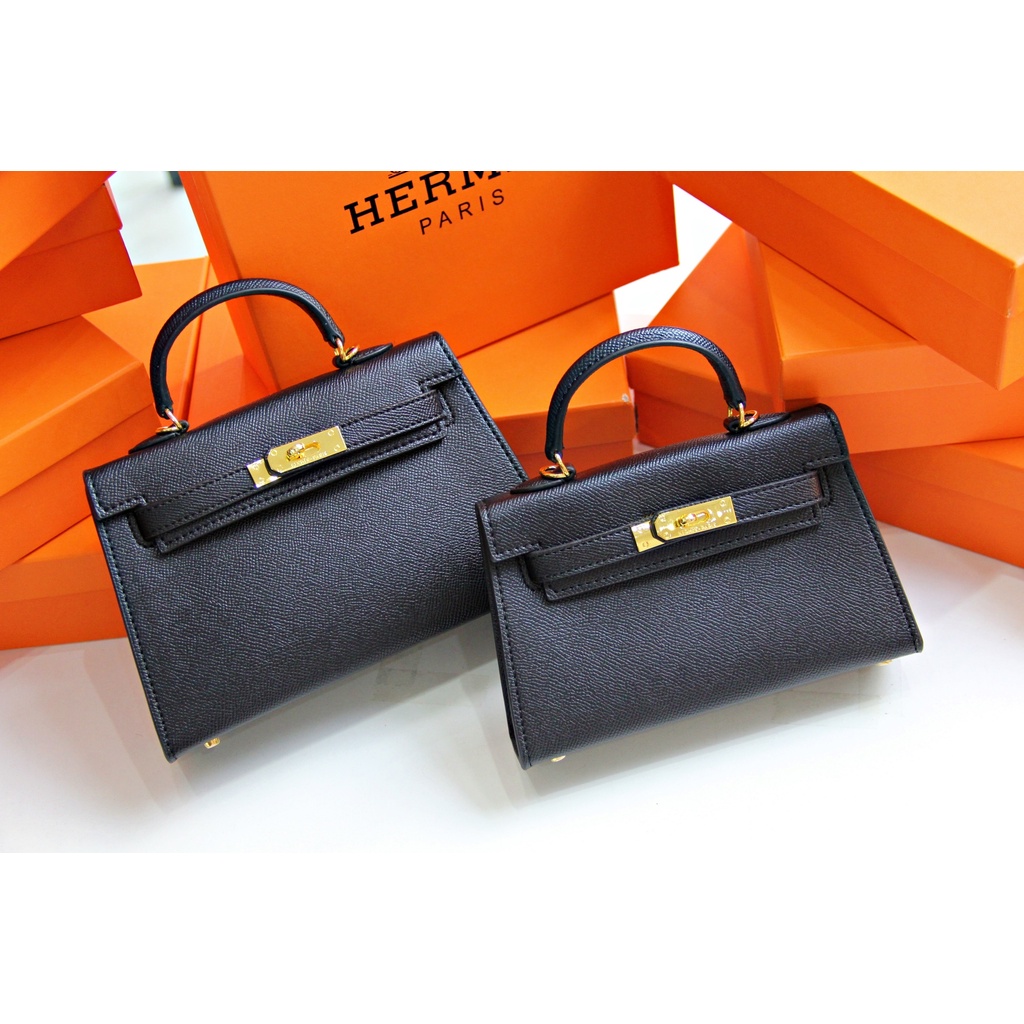 Túi Xách Nữ Kelly Da Epsom Size 19cm Cao Cấp Có Hộp Đẹp Hàng Có Sẵn