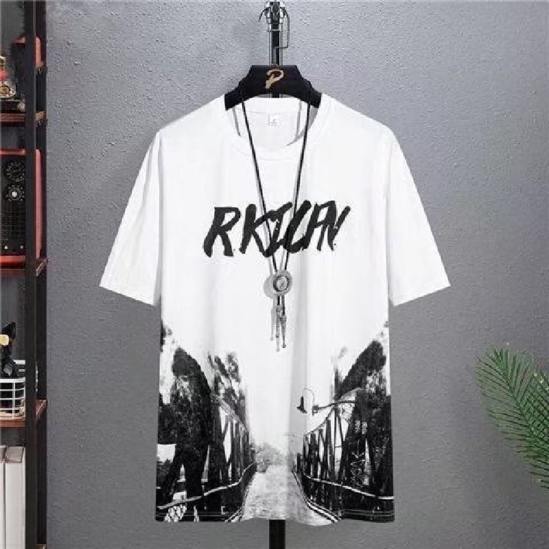 Bộ Đồ Thể Thao Áo Thun Tay Ngắn Dáng Rộng In Họa Tiết Kiểu Nhật Bản Thời Trang Mùa Hè Cho Nam Cỡ M-5XL