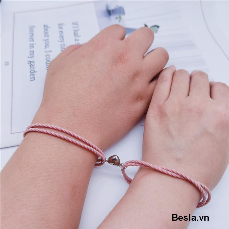 Vòng Đeo Tay Dây Cao Su Hít Nam Châm Thiết Kế Đơn Giản Tiện Dụng Cho Cặp Đôi