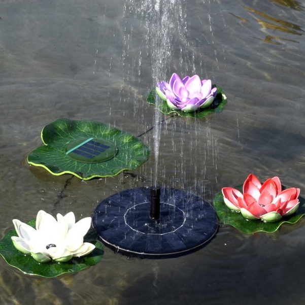 Đài phun nước sử dụng năng lượng mặt trời, đài phun dùng trang trí sân vườn, ao cá, hồ nước