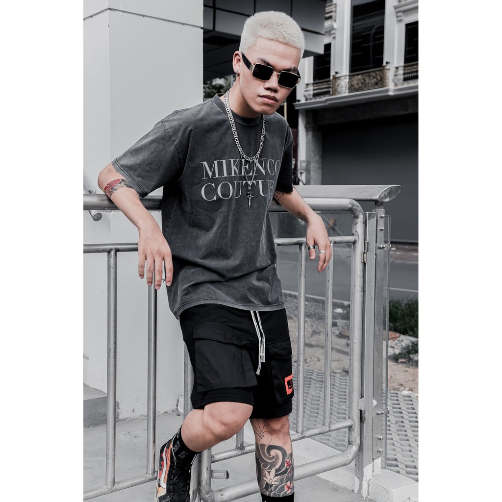 Áo phông ngắn tay unisex MIKENCO Couture Grey | BigBuy360 - bigbuy360.vn