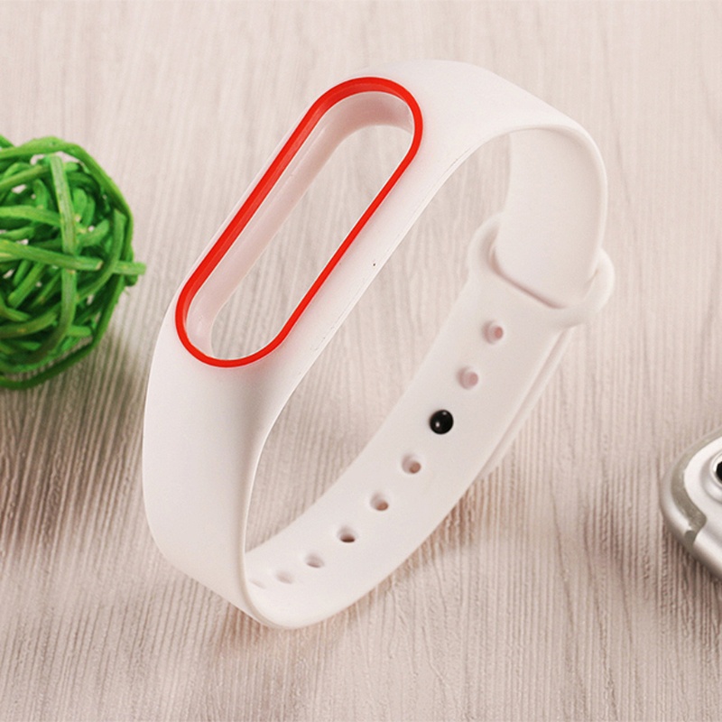 Dây Đeo Thay Thế Chất Liệu Silicon Màu Trơn Cho Mi Band 2