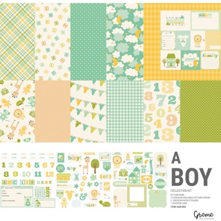 Bộ giấy scrapbook “A boy”