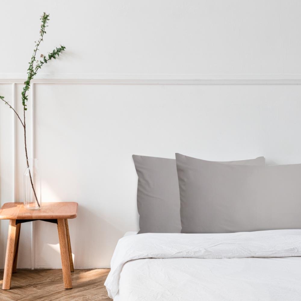HomeBase HLS Vỏ gối bằng Cotton Sateen mềm mại 380TC Thái Lan W76.2xH50.8cm màu nâu