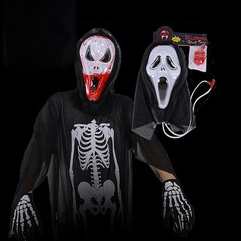 Mặt nạ ma bơm máu. Mặt nạ hoá trang Halloween