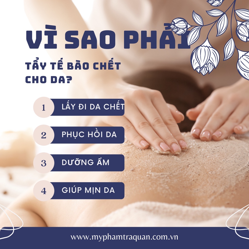 Tẩy Tế Bào Chết Body Bạc Hà Hữu Cơ Cho Mọi Loại Da Dưỡng Trắng Da Toàn Thân Giảm Mụn Mờ Thâm Trà Quán 150g