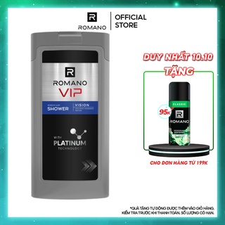 Sữa tắm cao cấp Romano Vip 180g Vision