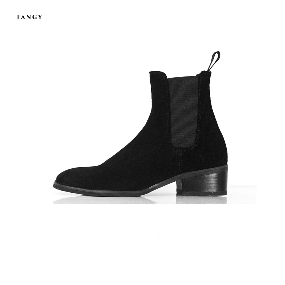 Giày boot FANGY Chelsea Boots SS3 Đen da lộn