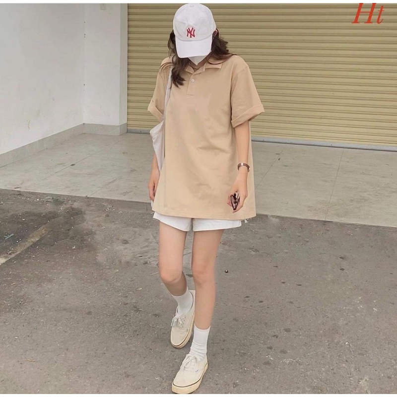 Áo polo cô gái caro HT12