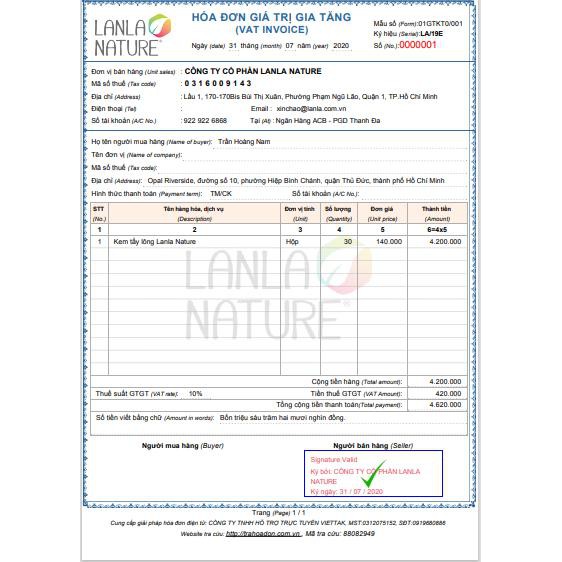 Kem Tẩy Lông Lanla Nature