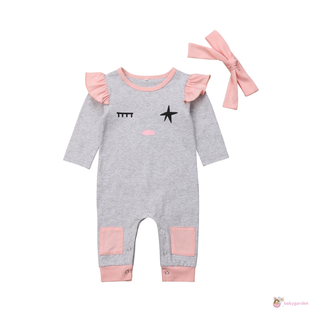 Bộ bodysuit một mảnh tay dài dễ thương ấm áp cho bé sơ sinh