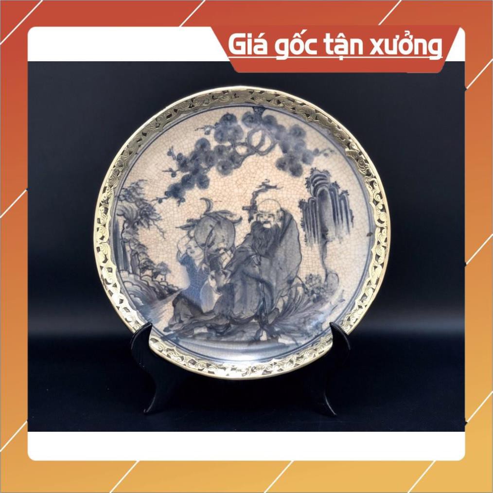 Đĩa men rạn cao cấp Bát Tràng
