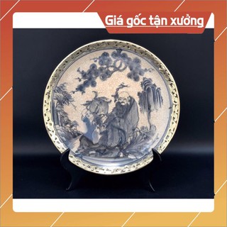 Đĩa men rạn cao cấp Bát Tràng